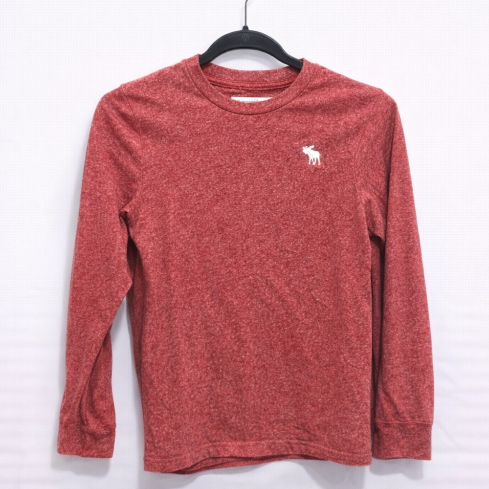 Abercrombie Kids Red Long Sleeve Tee